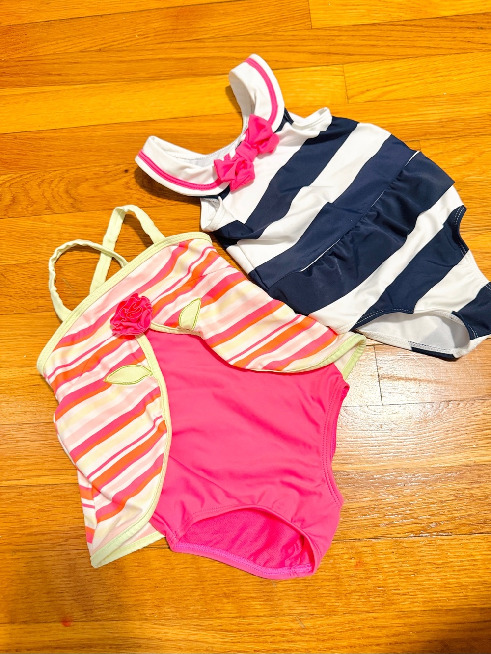 Toddler girl 2 swimsuits one piece bundle 18m 2T